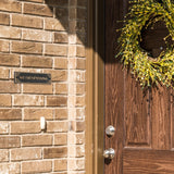 Art Deco “No Trespassing” Sign - Cast Aluminum Door or Gate Plaque, Weather-Resistant Metal Security Sign, Decorative Wall Mount, Made in USA