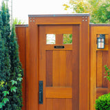 Private Sign – Cast Aluminum Cut Corner Plaque, Gold on Black, 7.5" x 2", Durable Weather-Resistant Metal Door or Gate Sign, Made in USA