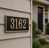 Fast & Easy Rectangle Address Plaque – 11" x 6.25", 4 Colors