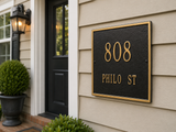 Standard Square Address Plaque – 11" x 11", 11 Colors