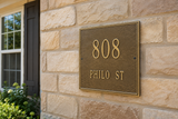 Standard Square Address Plaque – 11" x 11", 11 Colors