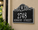 The Acanthus Monogram Plaque – 11.25'' x 14'', 8 Colors
