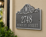 The Acanthus Monogram Plaque – 11.25'' x 14'', 8 Colors
