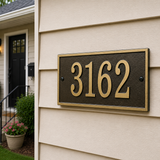 Fast & Easy Rectangle Address Plaque – 11" x 6.25", 4 Colors