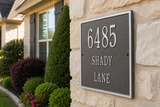 Standard Square Address Plaque – 11" x 11", 11 Colors