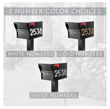 MailVault Locking Mailbox with Standard Post – Durable Steel Mailbox with Aluminum Post, Modern Square Design, Weather-Resistant, Secure Lockable Mailbox for Home or Business