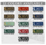 Frank Lloyd Wright Coonley Modern Personalized Address Plaque, Cast Aluminum House Numbers Sign, Outdoor Wall Mounted Address Sign, Made in USA