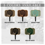 Frank Lloyd Wright Study Nature Garden Plaque with Butterfly Ornament, Cast Aluminum Yard Sign Garden Décor, Made in USA
