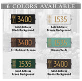 Frank Lloyd Wright Sumac Modern Address Plaque – Personalized