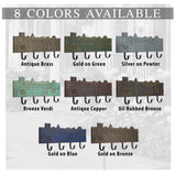 Frank Lloyd Wright December Gifts 4-Hook Plaque, Cast Aluminum Wall Coat Rack, Entryway Key Holder Organizer, Made in USA