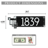 Frank Lloyd Wright Cube Abstraction Modern Personalized Address Plaque, Cast Aluminum House Numbers Sign, Outdoor Wall Mounted Address Sign, Made in USA