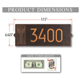 Frank Lloyd Wright Sumac Modern Address Plaque – Personalized