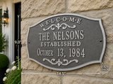 Brookfield Dedication / Welcome Plaque – 14.5" x 9", 12 Colors