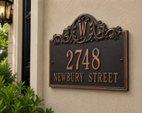 The Acanthus Monogram Plaque – 11.25'' x 14'', 8 Colors