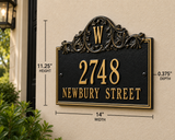 The Acanthus Monogram Plaque – 11.25'' x 14'', 8 Colors