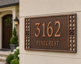 Boston Address Plaque – 16.5" x 11", 6 Colors