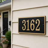 Fast & Easy Rectangle Address Plaque – 11" x 6.25", 4 Colors