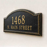 Providence Arch Address Plaque – 17" x 9.5" x 1.25", 6 Colors