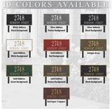 LAWN MOUNTED Hartford Address Sign - 10 SIGN COLORS AVAILABLE Measures 15.75" x 9.25"
