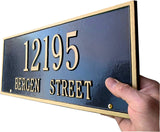 LAWN MOUNTED Hartford Address Sign - 10 SIGN COLORS AVAILABLE Measures 15.75" x 9.25"