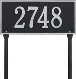 LAWN MOUNTED Hartford Address Sign - 10 SIGN COLORS AVAILABLE Measures 15.75" x 9.25"