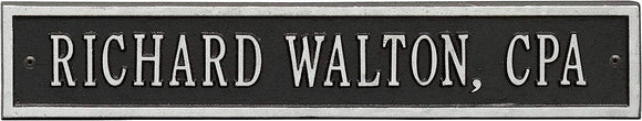 Personalized Cast Metal name plate, Address Plaque extension