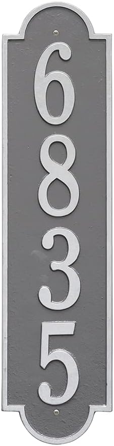 The Extra Large, Richmond Vertical Plaque- 11 SIGN COLORS AVAILABLE, Measures 6