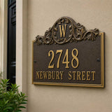 The Acanthus Monogram Plaque – 11.25'' x 14'', 8 Colors