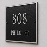 Standard Square Address Plaque – 11" x 11", 11 Colors