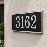 Fast & Easy Rectangle Address Plaque – 11" x 6.25", 4 Colors