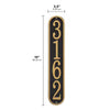 Fast & Easy Vertical Address Plaque – 3.5" x 19", 4 Colors