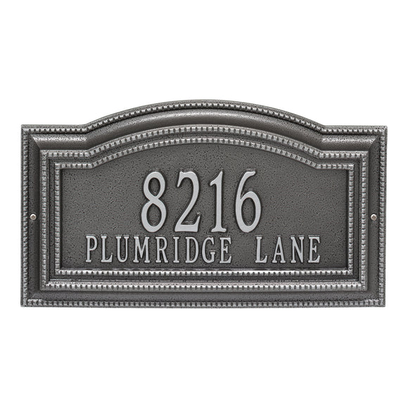 Personalized Cast Metal Address plaque - The Arbor Grande Display your address Custom house number sign. Measures - 18.0