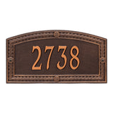 The Hamilton AddressPlaque (Wall Mounted Plaque)-- 6 SIGN COLORS AVAILABLE, Measures 17" x 9" x 0.375"