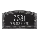 The Hamilton AddressPlaque (Wall Mounted Plaque)-- 6 SIGN COLORS AVAILABLE, Measures 17" x 9" x 0.375"