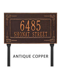 Lawn Mounted Key Corner Plaque -- 6 SIGN COLORS AVAILABLE, Measures 16" x 9" x 0.375" The Lawn stakes are 20" long