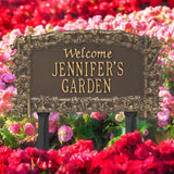 The Ivy Trellis Lawn sign. Measures - 14" x 8.125" x 0.375". 4 Colors Available.