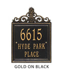 The Lanai Address Plaque (Wall Mounted Plaque) -- 7 SIGN COLORS AVAILABLE, Measures 15" x 11" x 0.375"