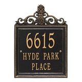 The Lanai Address Plaque (Wall Mounted Plaque) -- 7 SIGN COLORS AVAILABLE, Measures 15" x 11" x 0.375"
