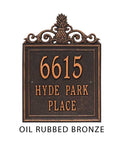 The Lanai Address Plaque (Wall Mounted Plaque) -- 7 SIGN COLORS AVAILABLE, Measures 15" x 11" x 0.375"
