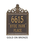 The Lanai Address Plaque (Wall Mounted Plaque) -- 7 SIGN COLORS AVAILABLE, Measures 15" x 11" x 0.375"
