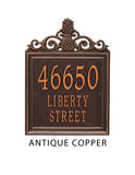 The Lanai Address Plaque (Wall Mounted Plaque) -- 7 SIGN COLORS AVAILABLE, Measures 15" x 11" x 0.375"