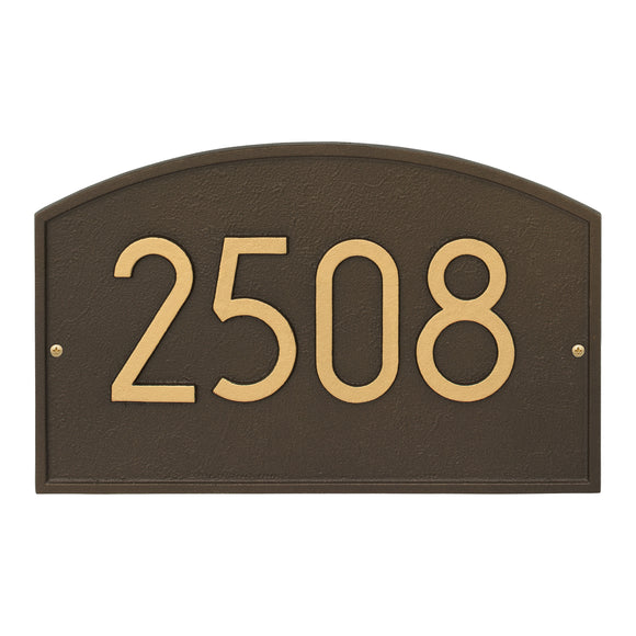 Personalized Cast Metal Address plaque - The Modern Legacy Display your address. Custom house number sign. Measures - 14