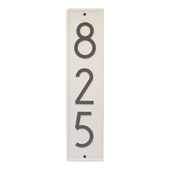 Personalized Cast Metal Address plaque - The Modern Delaware Plaque. Display your address. Custom house number sign. Measures - 4.25