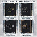 Clarus Crystal Stone Dedication Plaque with Engraved Text. Commemoration Sign Made from Solid, Real Stone. Four Colors Available. Measures 12" x 12" x .375",  4 COLORS AVAILABLE