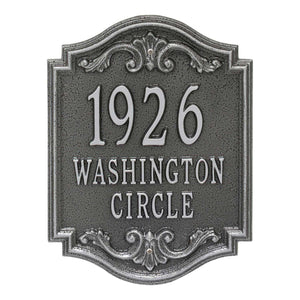 The Glen Haven Address Plaque -- 5 SIGN COLORS AVAILABLE, Measures 10.75 x 14 x 0.65 inches