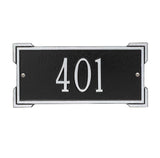 The Roanoke-Mini Numbers Address Plaque - 11 SIGN COLORS AVAILABLE, Measures 12" x 5.75" x 0.375"