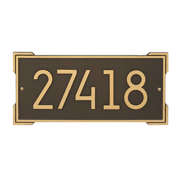 The Modern Roanoke Address Plaque -- 7 COLORS AVAILABLE, Measures - 16.25