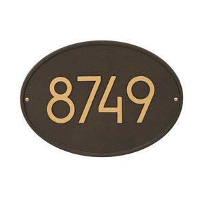 The Modern Hawthorn Address Plaque -- 7 SIGN COLORS AVAILABLE, Measures - 14.25" x 10.25" x .325"