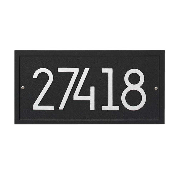 The Modern Rectangle Address Plaque -- 7 SIGN COLORS AVAILABLE, Measures - 14.75
