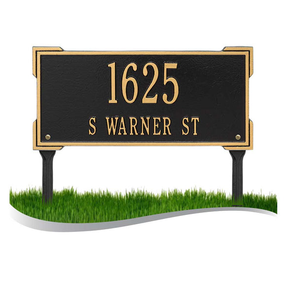 Lawn Mounted Roanoke Plaque -- 11 SIGN COLORS AVAILABLE, Measures 16.75